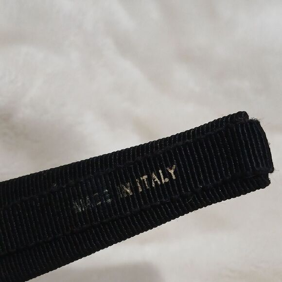 Salvatore Ferragamo Black Headband with Silver Embellishment main image 5